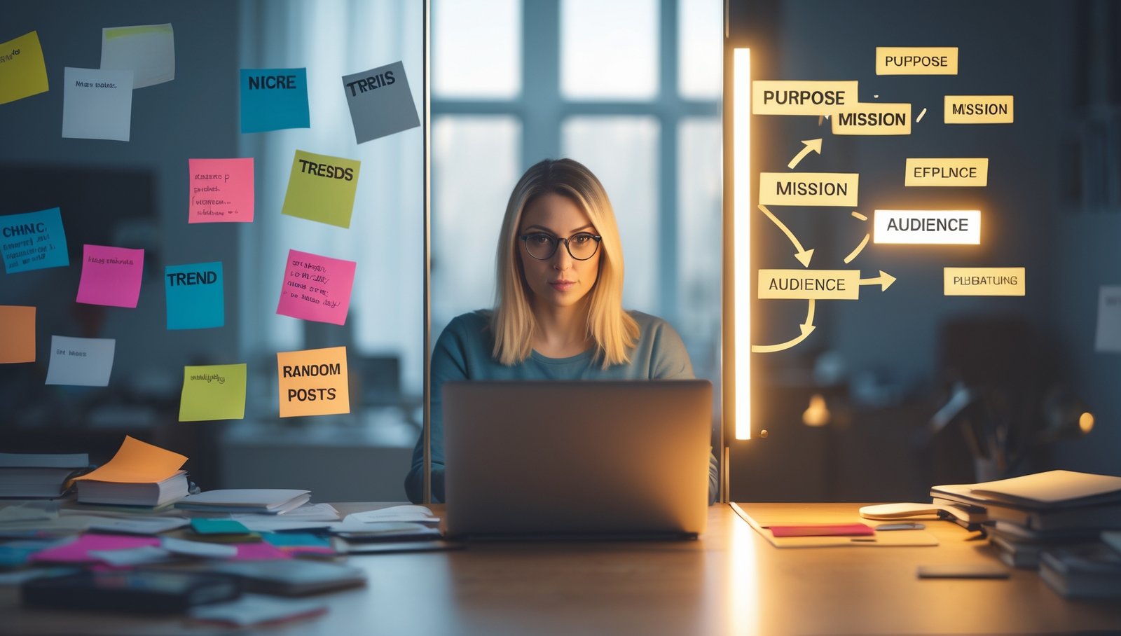 start with a purpose not a niche