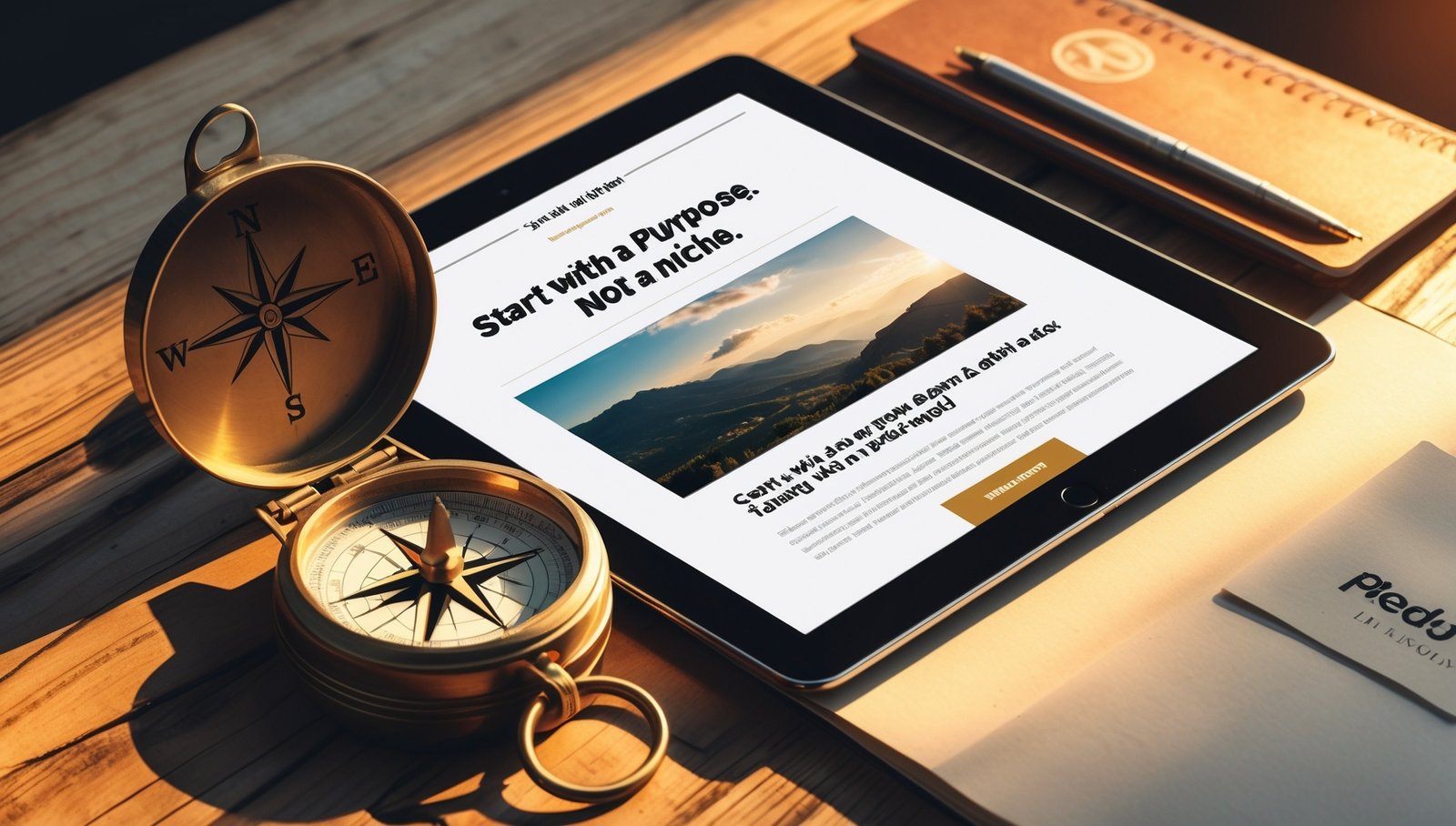 start with a purpose not a niche