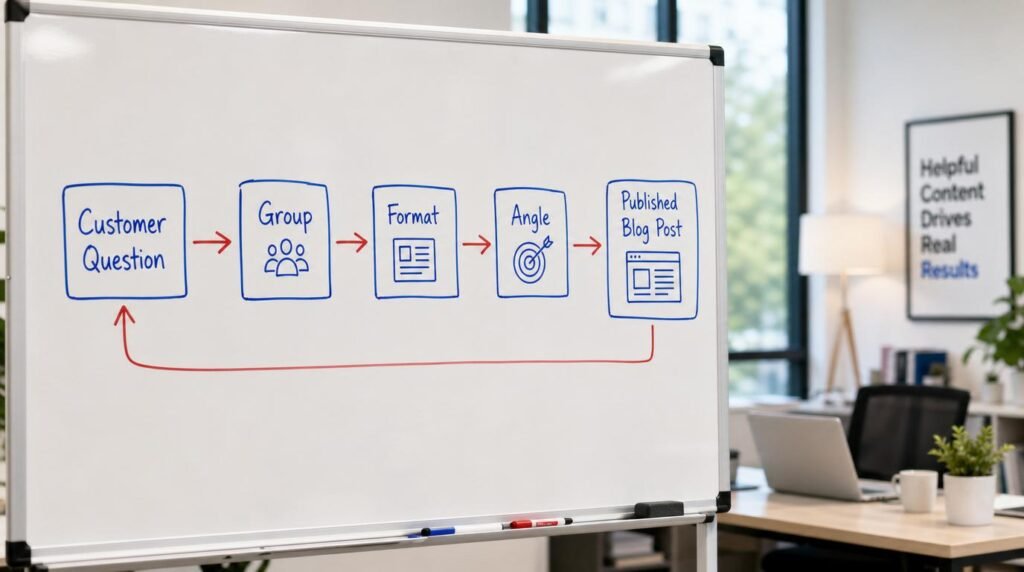 content ideas from customer questions