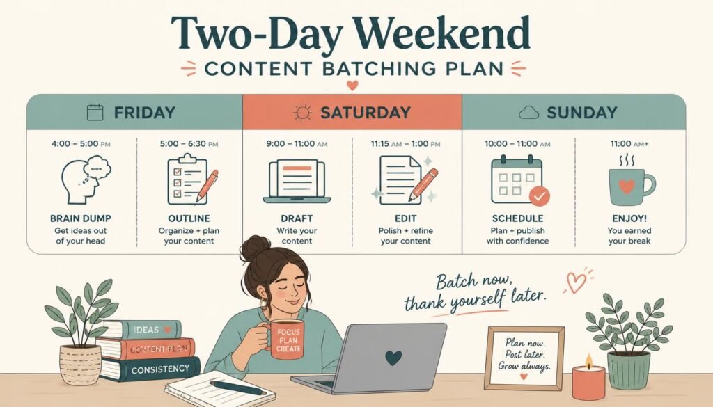 batch a month of blog content in one weekend