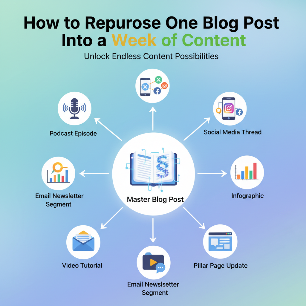 repurpose one blog post into a week of content